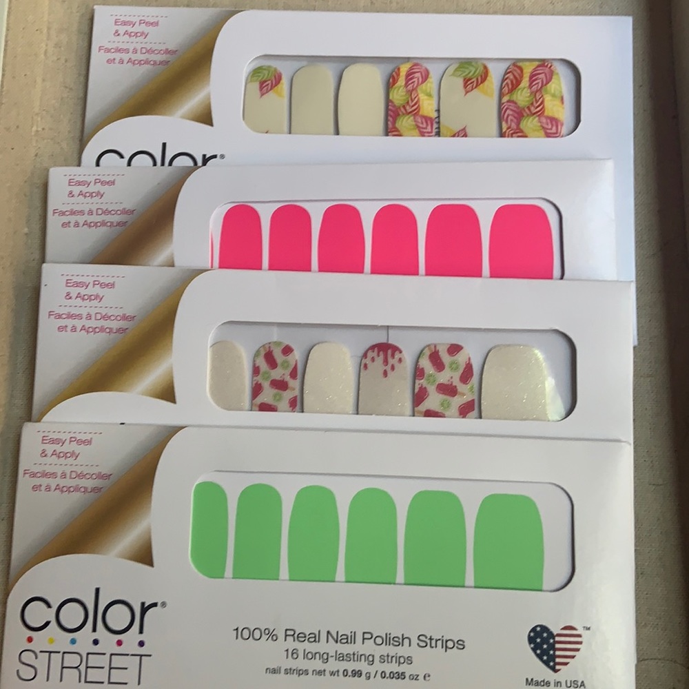 Set of 4 Color Street nails
